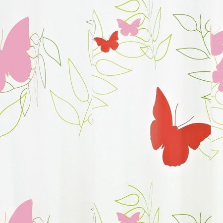 Штора для ванны Ridder Butterflies 200х180 Красная, артикул 32606