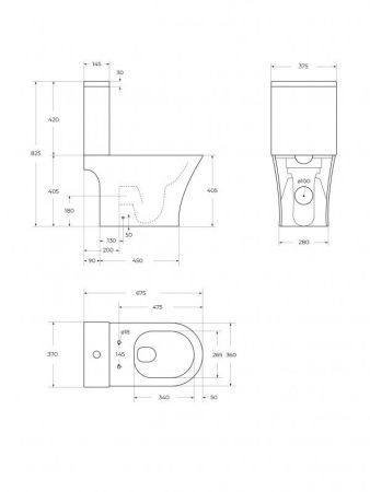 ACQUA-TOR Бачок BB2801T, артикул BB2801T