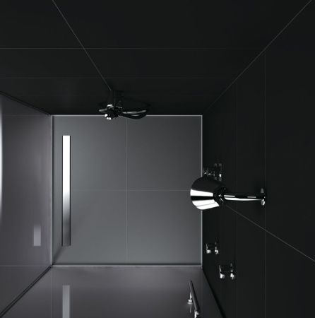 Душевой лоток Berges Wasserhaus B1 Keramik 800 091119 с решеткой Хром, артикул 91119