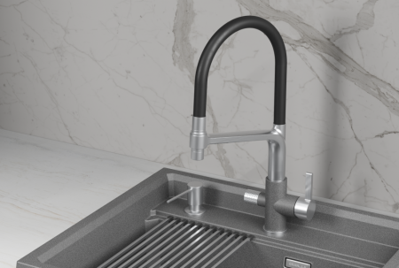 Смеситель для кухни GRANULA (5083, ГРАФИТ), артикул 5083, ГРАФИТ