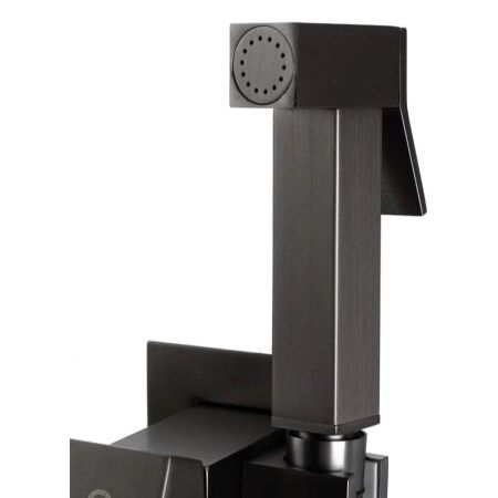 Гигиенический душ со смесителем встраиваемый FILARETE Fing FL101BG, графит