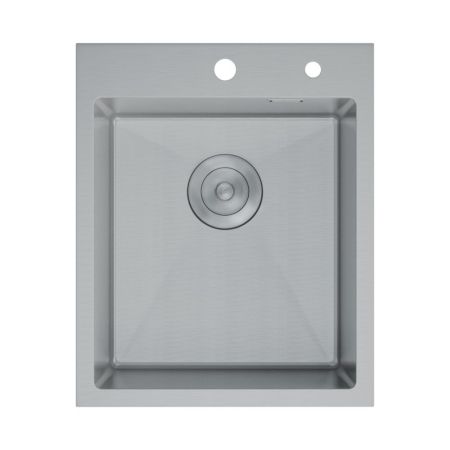 Кухонная мойка D&K нержавеющая сталь сатин (DKS415004), артикул DKS415004