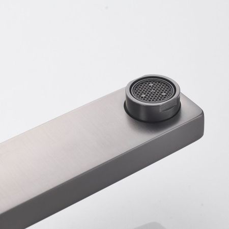 Смеситель для раковины Shevanik S9611T, оружейная сталь, артикул S9611T