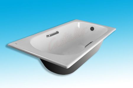 Чугунная ванна Castalia 150х70 с ручками с антискользящим покрытием