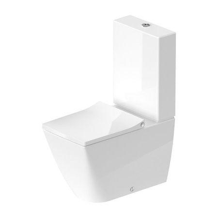 Duravit Viu Унитаз напольный 350x650мм, rimless,слив универсальный, с креплением, цвет белый