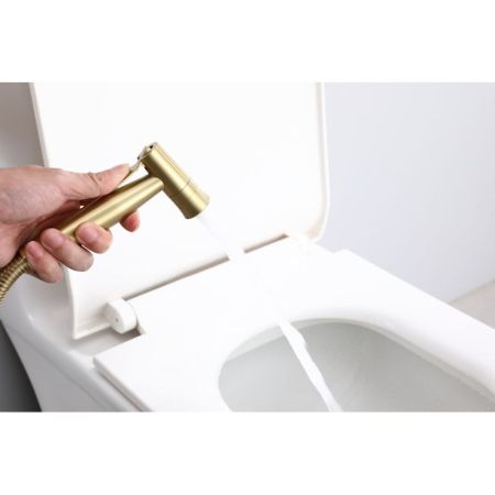 Гигиенический душ со смесителем  Raglo R10.52.03, сатин золотой