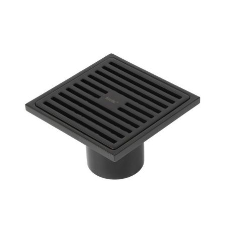 Трап душевой, вертикальный выпуск, сухой затвор, 10х10см, матовый черный, IDDIS, 980CV10BL3DDZ, артикул 980CV10BL3DDZ