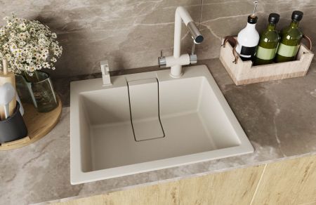 Кухонная мойка Florentina РИВЬЕРА 20.490.D0600.102, шампань, артикул 20.490.D0600.102