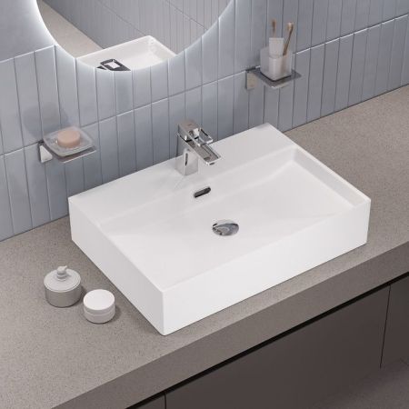 Умывальник накладной/подвесной, белый глянцевый, Bild, IDDIS, BILWS60i27, артикул BILWS60i27