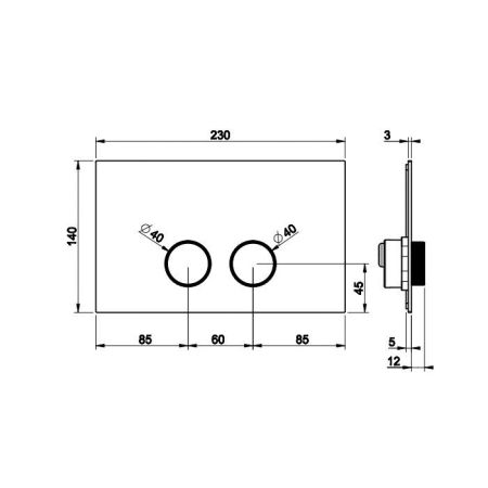 Gessi Ingranaggio Клавиши смыва VIEGA PREVISTA., цвет: хром