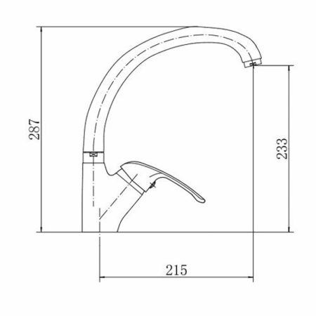 Смеситель для кухни FASHUN A4105, хром, артикул A4105