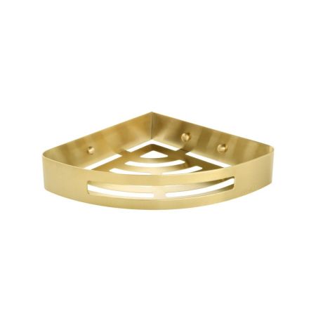 Полка металличеcкая угловая FIXSEN HOTEL FX-31003L, золотой сатин, артикул FX-31003L