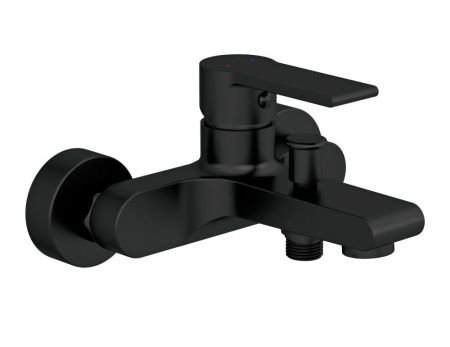 Смеситель для ванны Cersanit BRASKO BLACK однорычажный черный (63108), артикул 63108