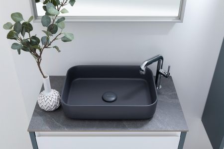 Раковина накладная Allen Brau Fantasy 50 4.11021.AN антрацит, артикул 4.11021.AN