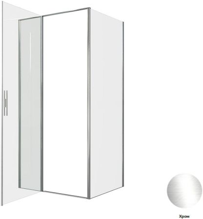 Душевой уголок Allen Brau Priority 100x80 3.31028.00 + 3.31040.00 хром, артикул 3.31028.00 + 3.31040.00