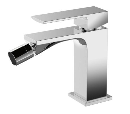 AQG Bold, однорычажный смеситель для биде, без донного клапана, цвет белый матовый