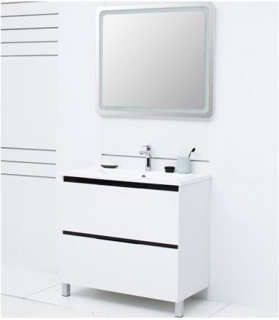 Тумба с раковиной De Aqua Ариетта 90 белый