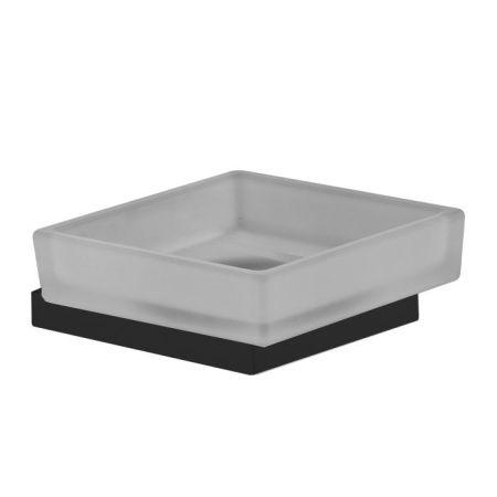 Fima Carlo Frattini Accessori Мыльница стекляная, подвесная, цвет: чёрный матовый, артикул F6023/2WNS