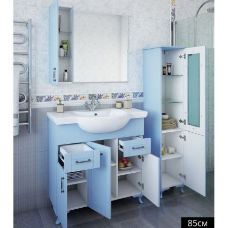 Тумба для раковины Sanflor Глория 85 С000005712 Серая