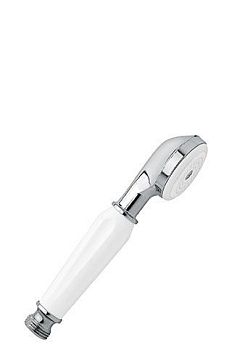 Emmevi, круглая однорежимная лейка ручного душа из латуни, с керамической ручкой (для набора 130), цвет хром