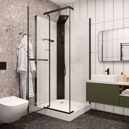 Кабина MiMi901B душевая Cerutti SPA (90x90x215-225)