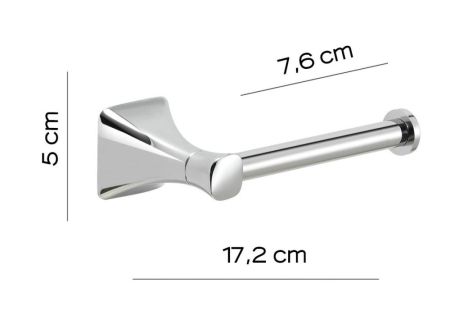 Gedy Cervino, бумагодержатель, цвет хром, артикул CE24(13)