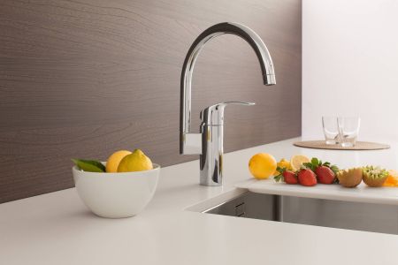 Смеситель для кухни GROHE Eurosmart new с высоким изливом, хром (33202002)