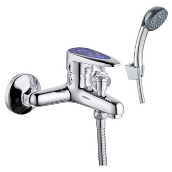 Смеситель для ванны FASHUN A3050BLUE, хром/синий