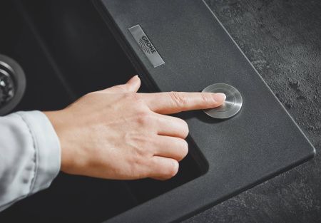 Сливной гарнитур для мойки GROHE с нажимным механизмом, матовая нержавеющая сталь (40986SD0) Сливной гарнитур для мойки GROHE с нажимным механизмом, матовая нержавеющая сталь (40986SD0)