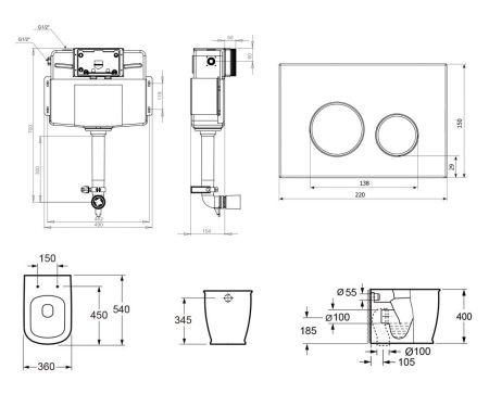 Комплект 4 в 1 Lavinia Boho Relfix Bell Pro 77060211, артикул 77060211