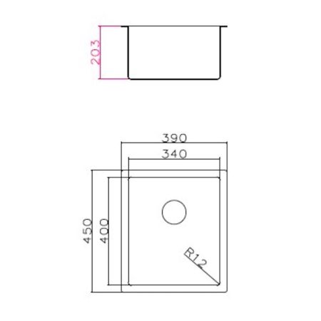 Кухонная мойка Grandex Aqua Proline 300062, сатин