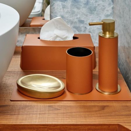 ADJ Салфетница Kleenex, 23x12xH7,5 см., цвет: коньяк/бордо, артикул 0016.09/30