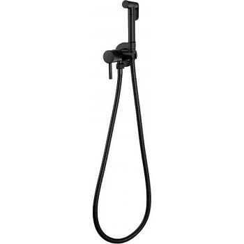 Гигиенический душ со смесителем встраиваемый FILARETE Roun FL100BL, черный