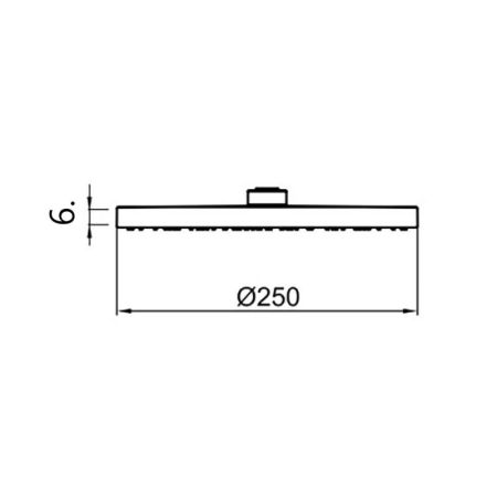 Верхний душ Webert AC1011015BRASS, хром, артикул AC1011015BRASS