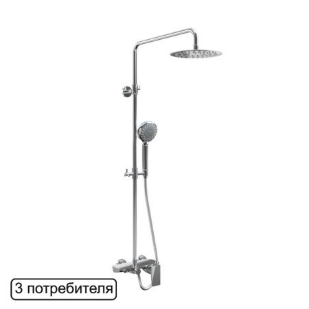 Система для душа наружного монтажа EXCELLENT Rain Altar AREX.SY.781CR (хром) Система для душа наружного монтажа EXCELLENT Rain Altar AREX.SY.781CR (хром)
