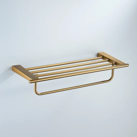 Полка для полотенец Shevanik SG5708G, золотой сатин, артикул SG5708G