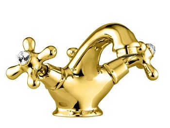 Смеситель для раковины Fiore MARGOT SKY (SWAROVSKI®) 01OO0622, золото