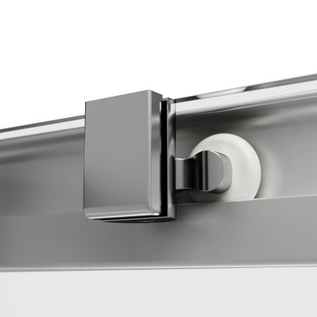 W84G-403-12080-MТ Душевое ограждение Func Square Slide 120х80, мат хром, прозрачное