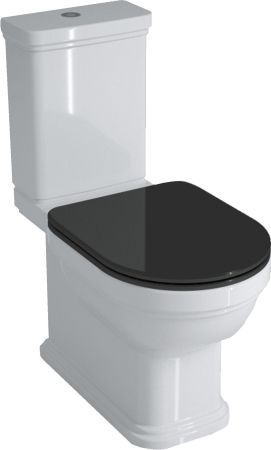 Сиденье POMPEI для напольного унитаза, черное глянцевое, артикул PO.seat.01\BLK