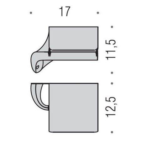 Colombo Link Держатель для туалетной бумаги с крышкой, цвет: хром, артикул B2491.CR