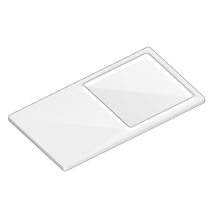 Agape Dot line Полочка с мыльницей, цвет: белый, артикул ADTL0466Z