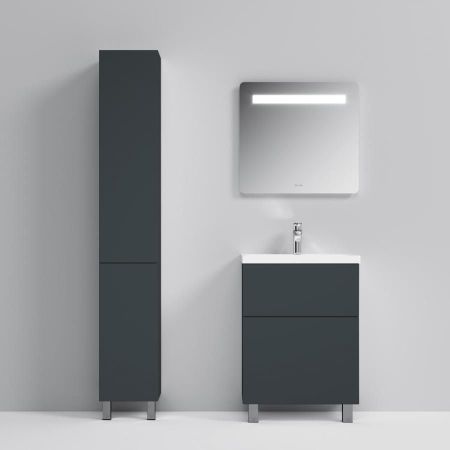 M90CSR0306GM GEM, шкаф-колонна, напольный, правый, 30 см, двери, push-to-open, графит матовый, артикул M90CSR0306GM