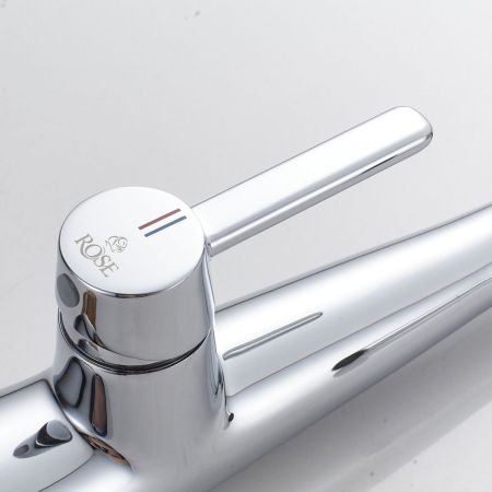 Смеситель для кухни с гибким изливом и режимом "душ" Rose R213, хром