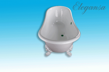 ВАННА чуг. ELEGANSA "NADIA"  IRON FEET White