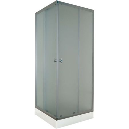 Душевой уголок Parly ZEQ811 80х193 профиль Матовый алюминиевый стекло матовое