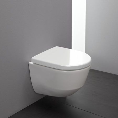 LAUFEN Pro Унитаз подвесной безободковый, укороченный 490х360х340 мм., цвет белый,  покрытие LLC, артикул 8.2096.5.400.000.1