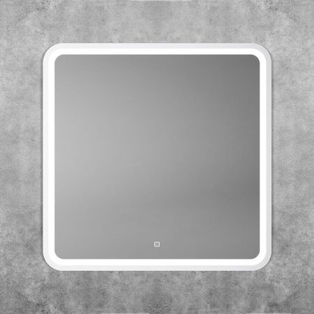 Зеркало с подсветкой "Genova 800x800" AM-Gen-800-800-DS-F-White, артикул AM-Gen-800-800-DS-F-White