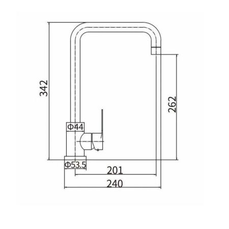 Смеситель для кухни FASHUN A54201-13, песочный