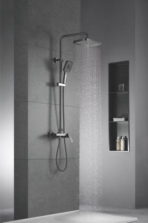 Душевая система Rose R1836T-6, пепельный