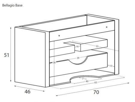 Мебель для ванной комнаты CEZARES BELLAGIO 100, артикул 54715